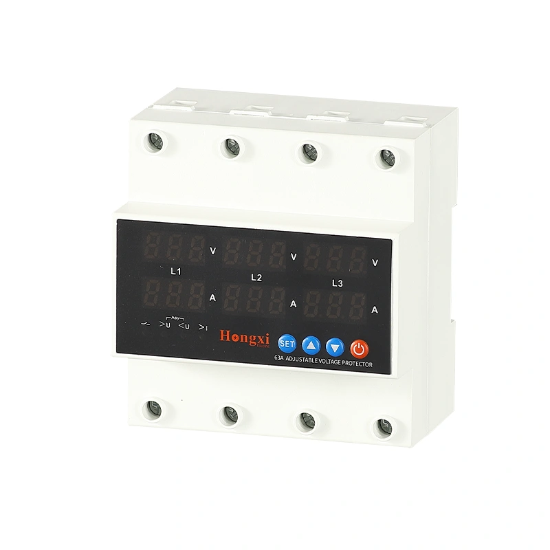/80A 3P+N DIN Rail Voltage Current Protector
